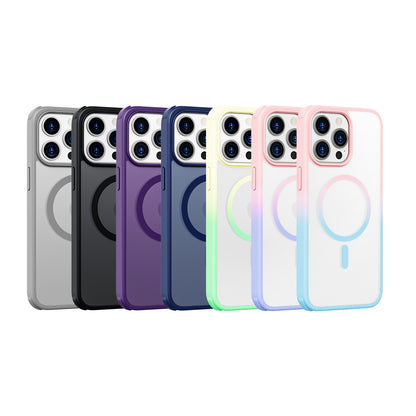 ELECTROPRIME For iPhone 15 Plus Colorful MagSafe PC + TPU Phone Case(Black)
