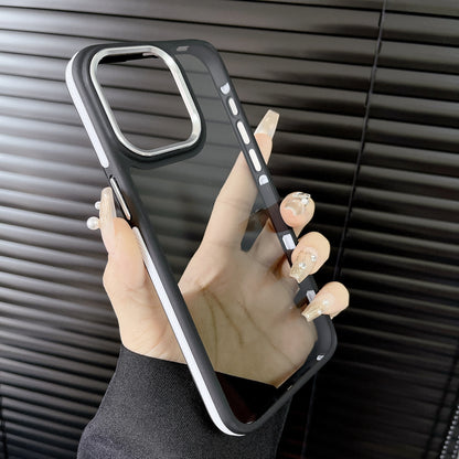 ELECTROPRIME For iPhone 15 Gold Shield 3 in 1 Phone Case(White)