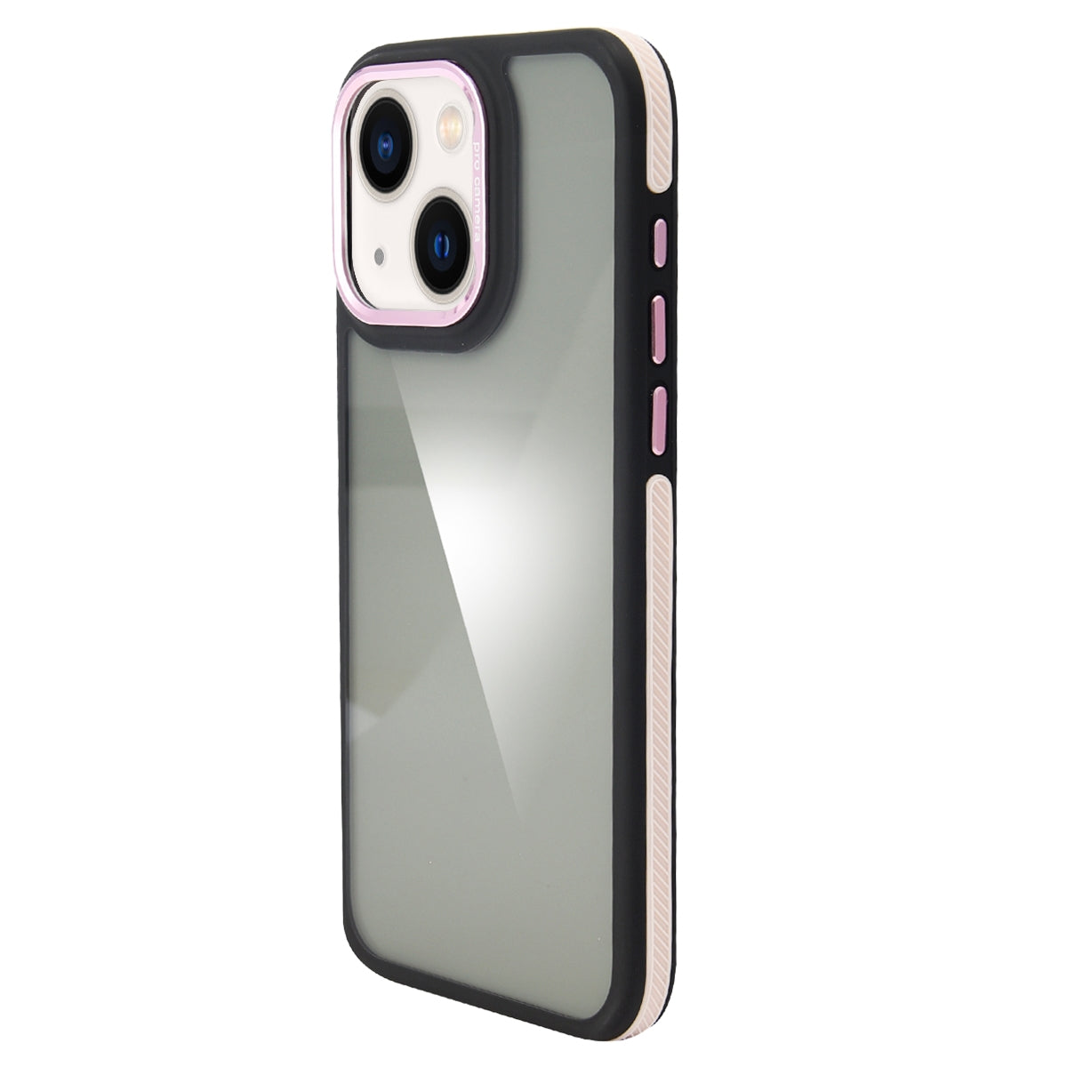 ELECTROPRIME For iPhone 15 Gold Shield 3 in 1 Phone Case(Pink)