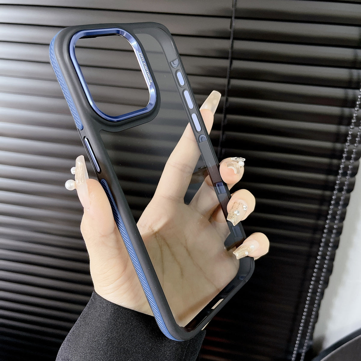 ELECTROPRIME For iPhone 15 Gold Shield 3 in 1 Phone Case(Royal Blue)