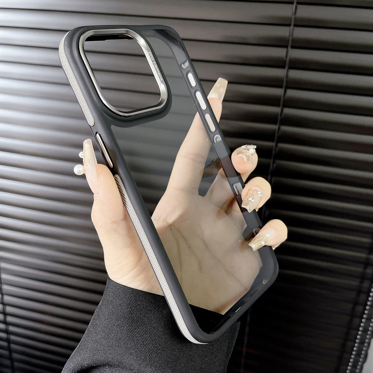 ELECTROPRIME For iPhone 15 Gold Shield 3 in 1 Phone Case(Brown)