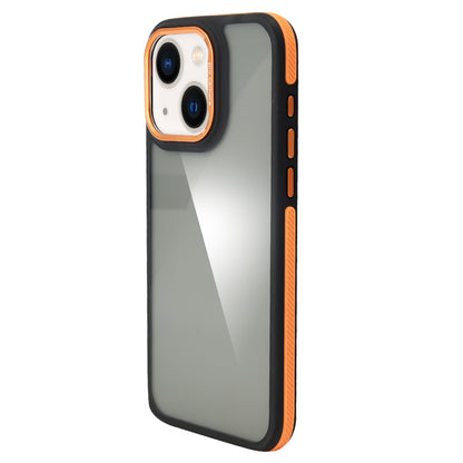 ELECTROPRIME For iPhone 15 Plus Gold Shield 3 in 1 Phone Case(Orange)