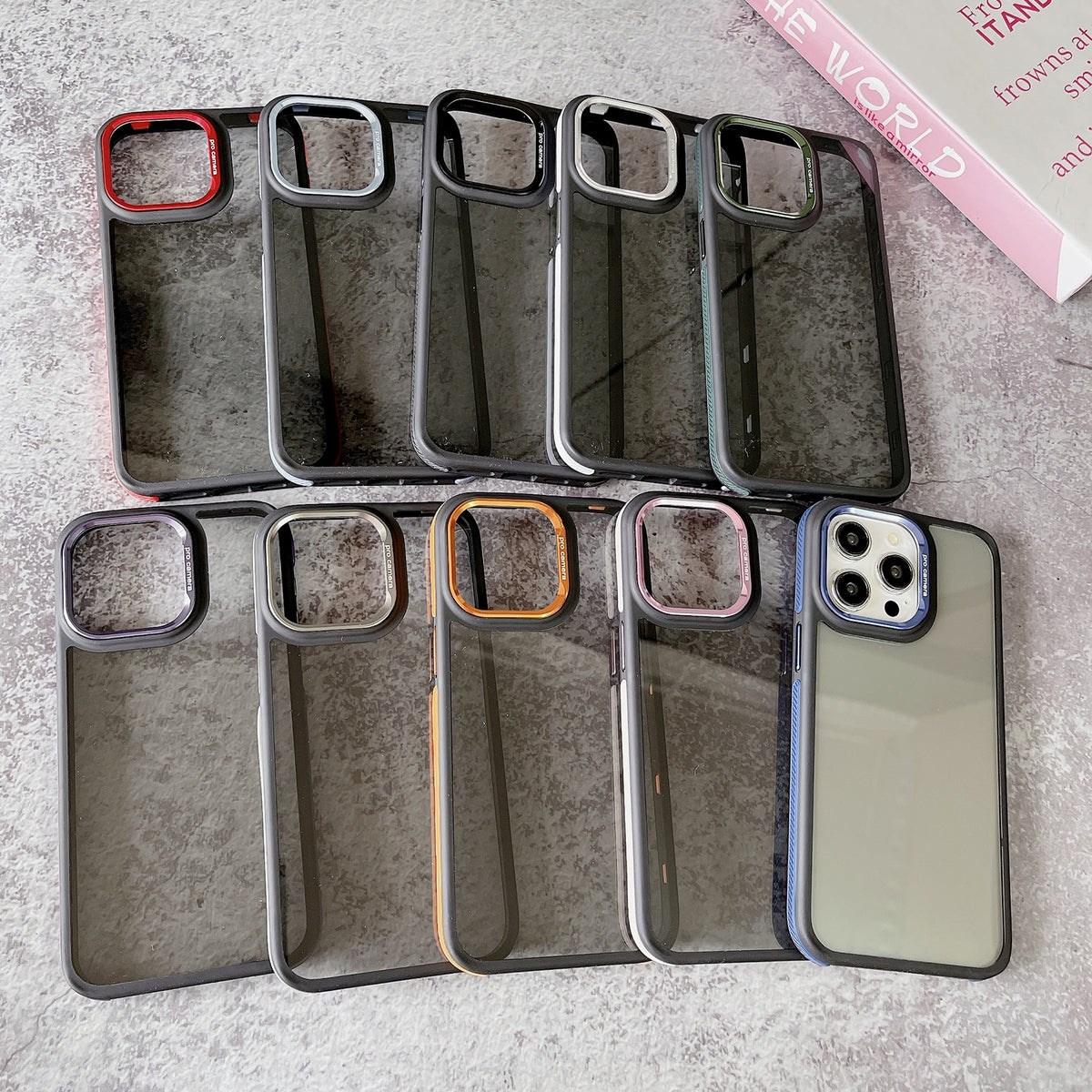 ELECTROPRIME For iPhone 15 Plus Gold Shield 3 in 1 Phone Case(Orange)