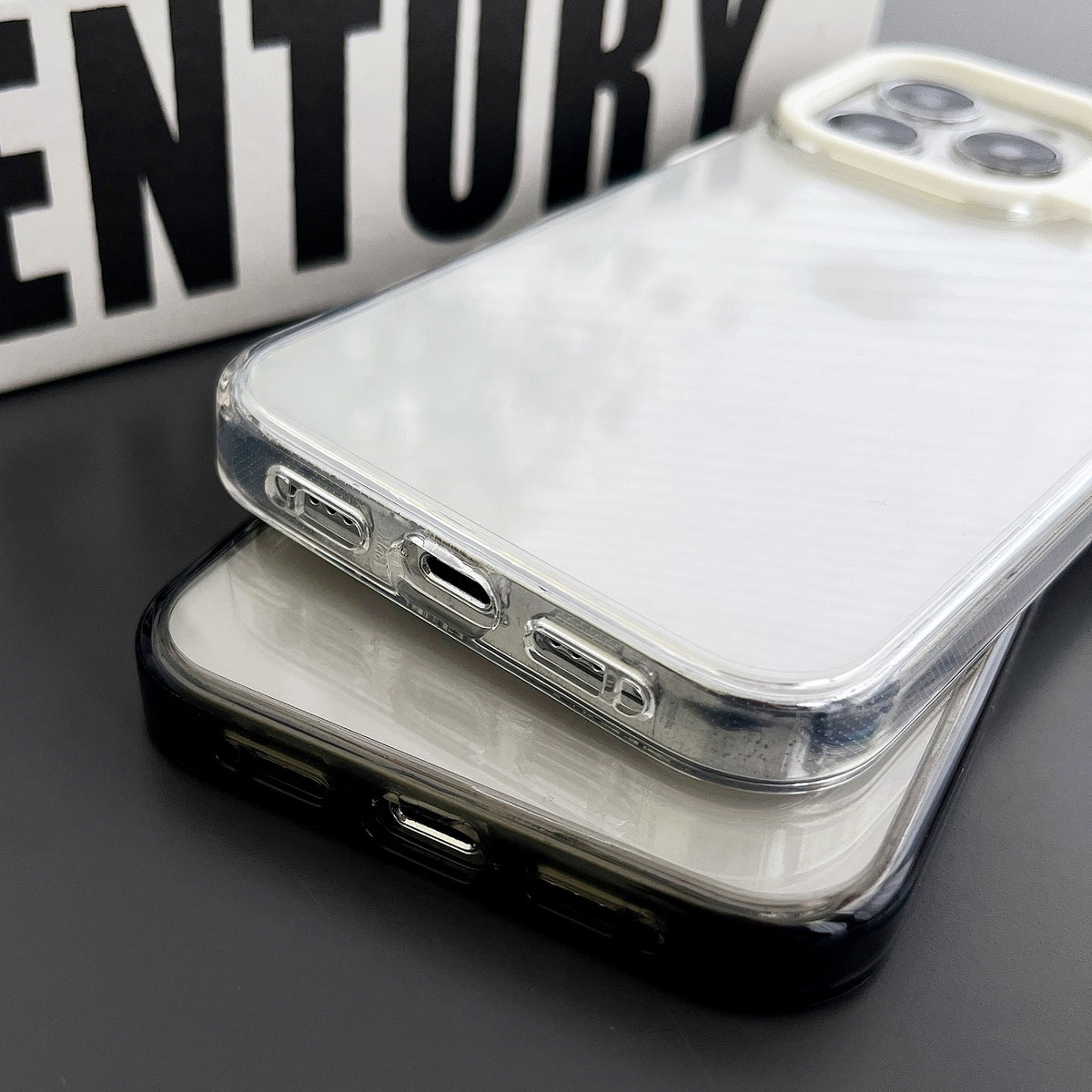 ELECTROPRIME For iPhone 15 Colorful Wavy Circle PC Hybrid TPU Phone Case(White)