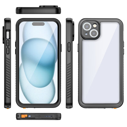 ELECTROPRIME For iPhone 15 Plus RedPepper Shockproof IP68 Waterproof PC + TPU Protective Case(Black)