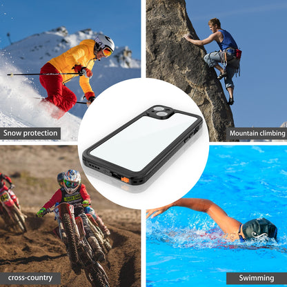 ELECTROPRIME For iPhone 15 Plus RedPepper Shockproof IP68 Waterproof PC + TPU Protective Case(Black)