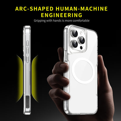 ELECTROPRIME For iPhone 14 Plus / 15 Plus MagSafe Acrylic + TPU Transparent Full Coverage Phone Case