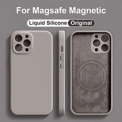ELECTROPRIME For iPhone 15 Liquid Silicone MagSafe Phone Case(Purple)