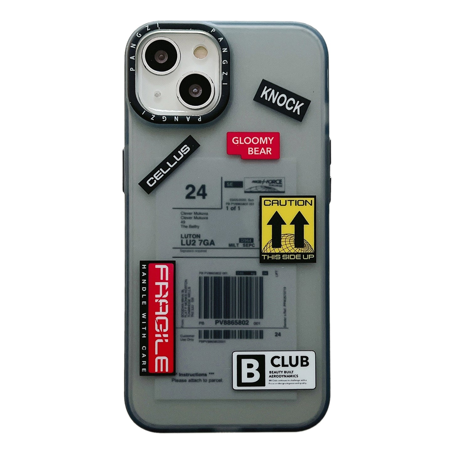 ELECTROPRIME For iPhone 15 Double Layer Frosted IMD Series TPU + PC Phone Case(B CLUB Pattern)