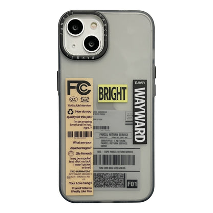 ELECTROPRIME For iPhone 15 Double Layer Frosted IMD Series TPU + PC Phone Case(Orange Label FC)