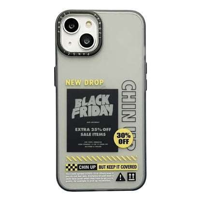 ELECTROPRIME For iPhone 15 Double Layer Frosted IMD Series TPU + PC Phone Case(Label NEW DROP)