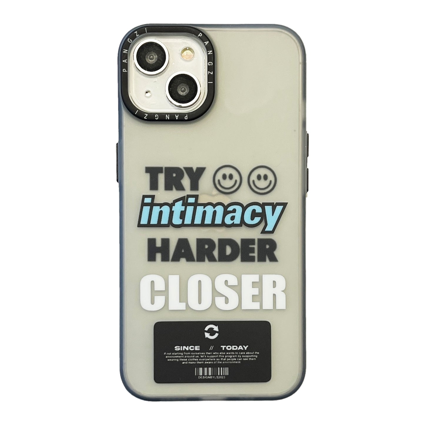 ELECTROPRIME For iPhone 15 Double Layer Frosted IMD Series TPU + PC Phone Case(Smiling Face)