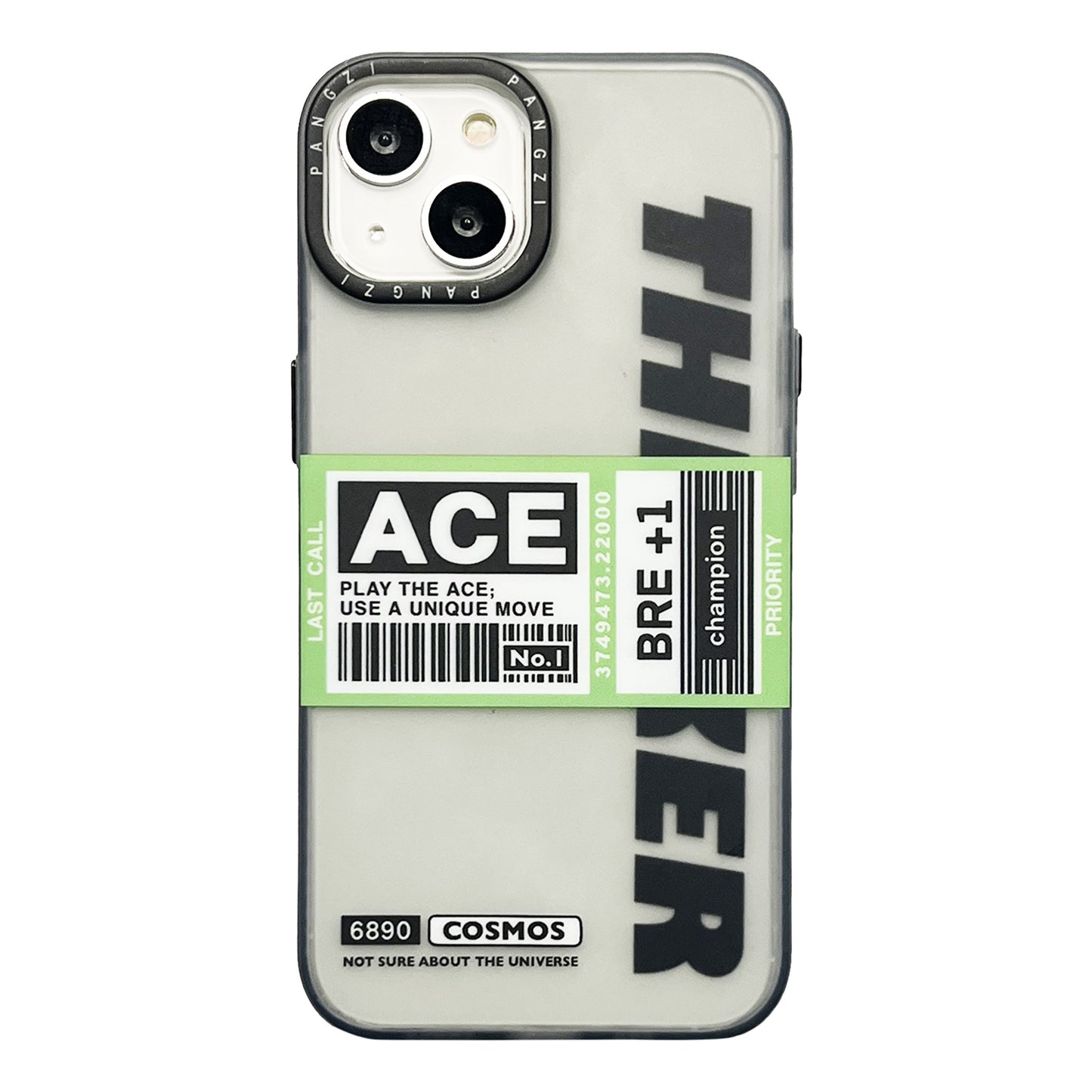 ELECTROPRIME For iPhone 15 Double Layer Frosted IMD Series TPU + PC Phone Case(Green Label ACE)