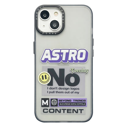 ELECTROPRIME For iPhone 15 Double Layer Frosted IMD Series TPU + PC Phone Case(Purple Label ASTRO)