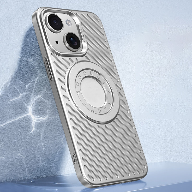 ELECTROPRIME For iPhone 15 Ice Armor Cooling MagSafe Skin Feel Phone Case(Ice Silver)