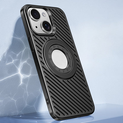 ELECTROPRIME For iPhone 15 Ice Armor Cooling MagSafe Skin Feel Phone Case(Black Grey)