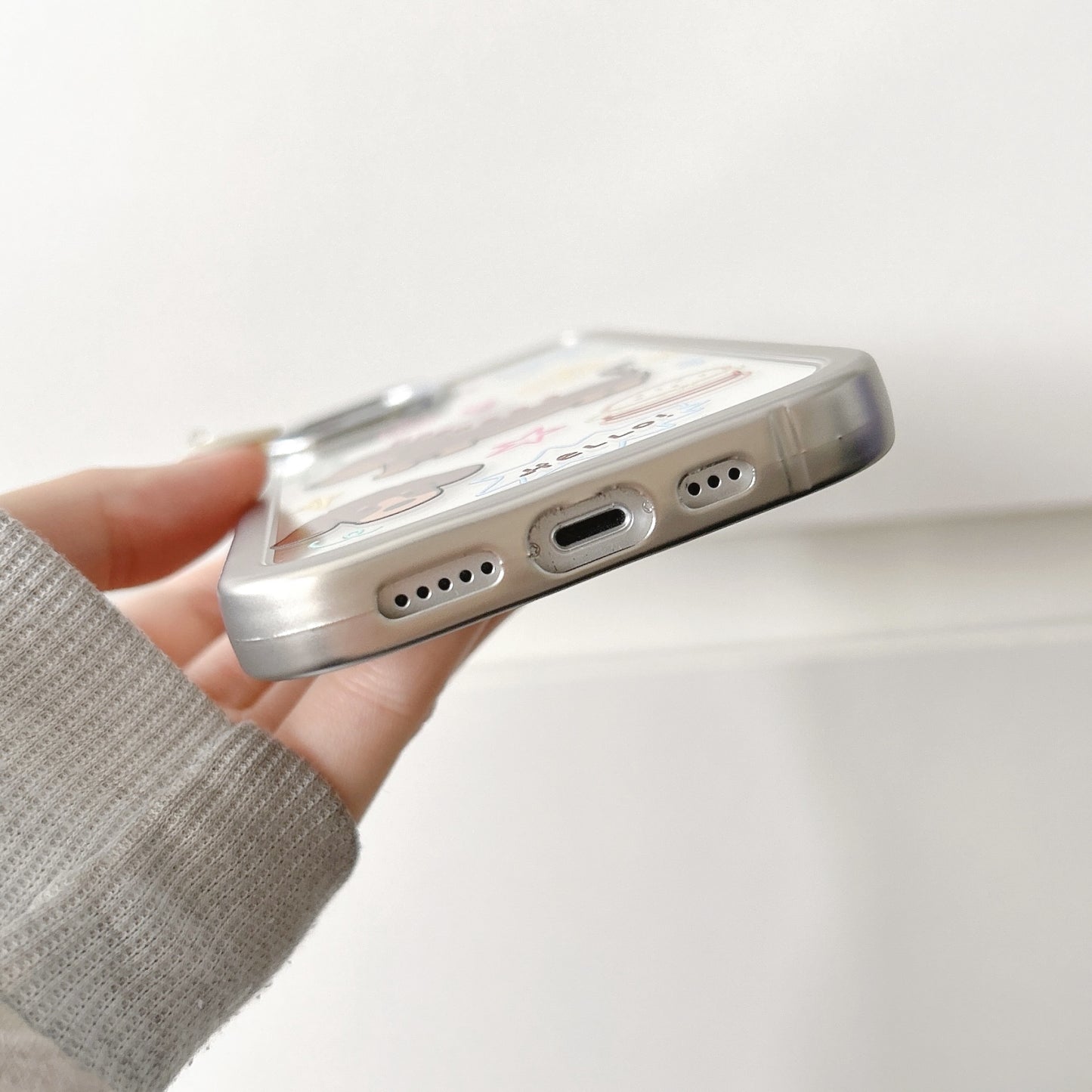 ELECTROPRIME For iPhone 15 Clear Illustration Graffiti Pattern TPU + PC Phone Case(Graffiti)