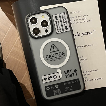 ELECTROPRIME For iPhone 15 Double-Layer Frosted IMD MagSafe Phone Case(Arrow Label)