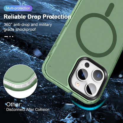 ELECTROPRIME For iPhone 15 Skin Feel Airbag Shockproof MagSafe Phone Case(Green)