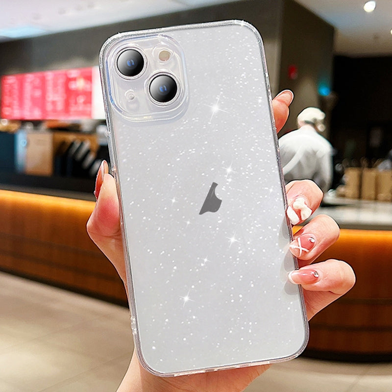ELECTROPRIME For iPhone 15 Glitter Powder TPU Phone Case(Transparent)