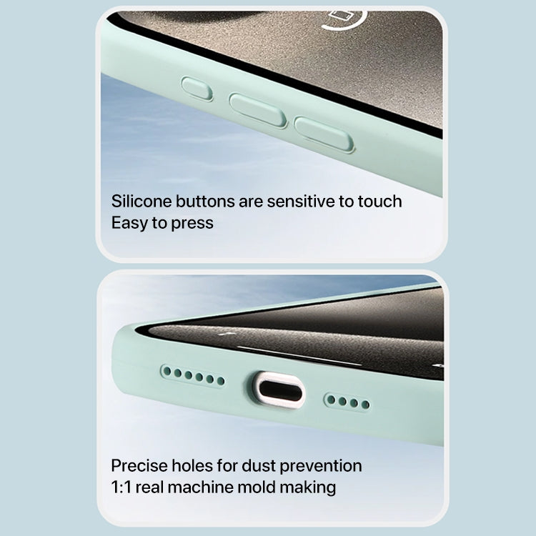 ELECTROPRIME For iPhone 15 Plus Liquid Silicone MagSafe Full Coverage Phone Case with Lens Film(Blue)