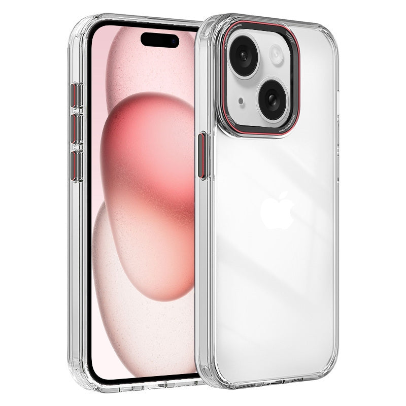 ELECTROPRIME For iPhone 15 Crystal TPU Hybrid PC Phone Case(Transparent)