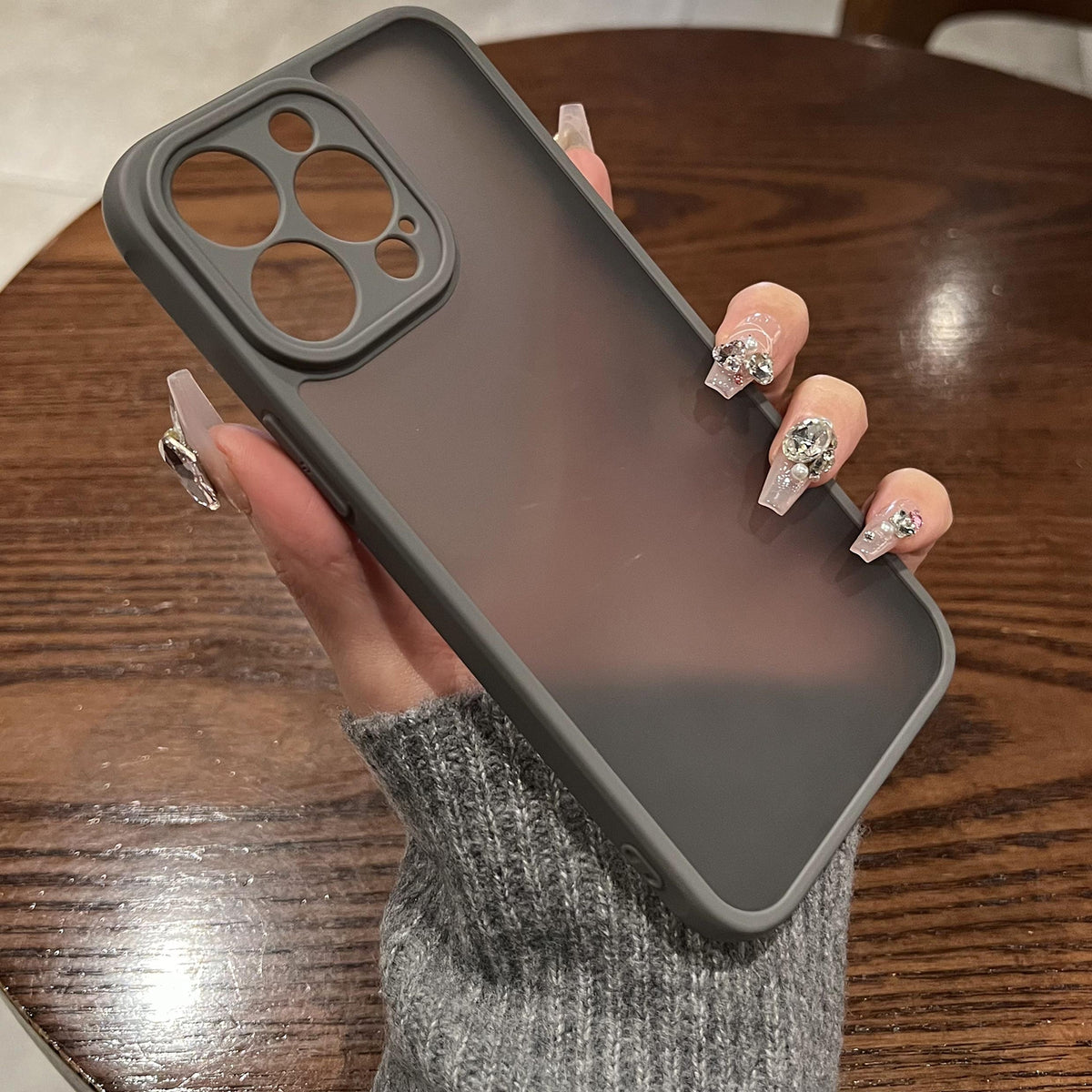 ELECTROPRIME For iPhone 15 Plus TPU Hybrid PC Phone Case(Titanium Gray)