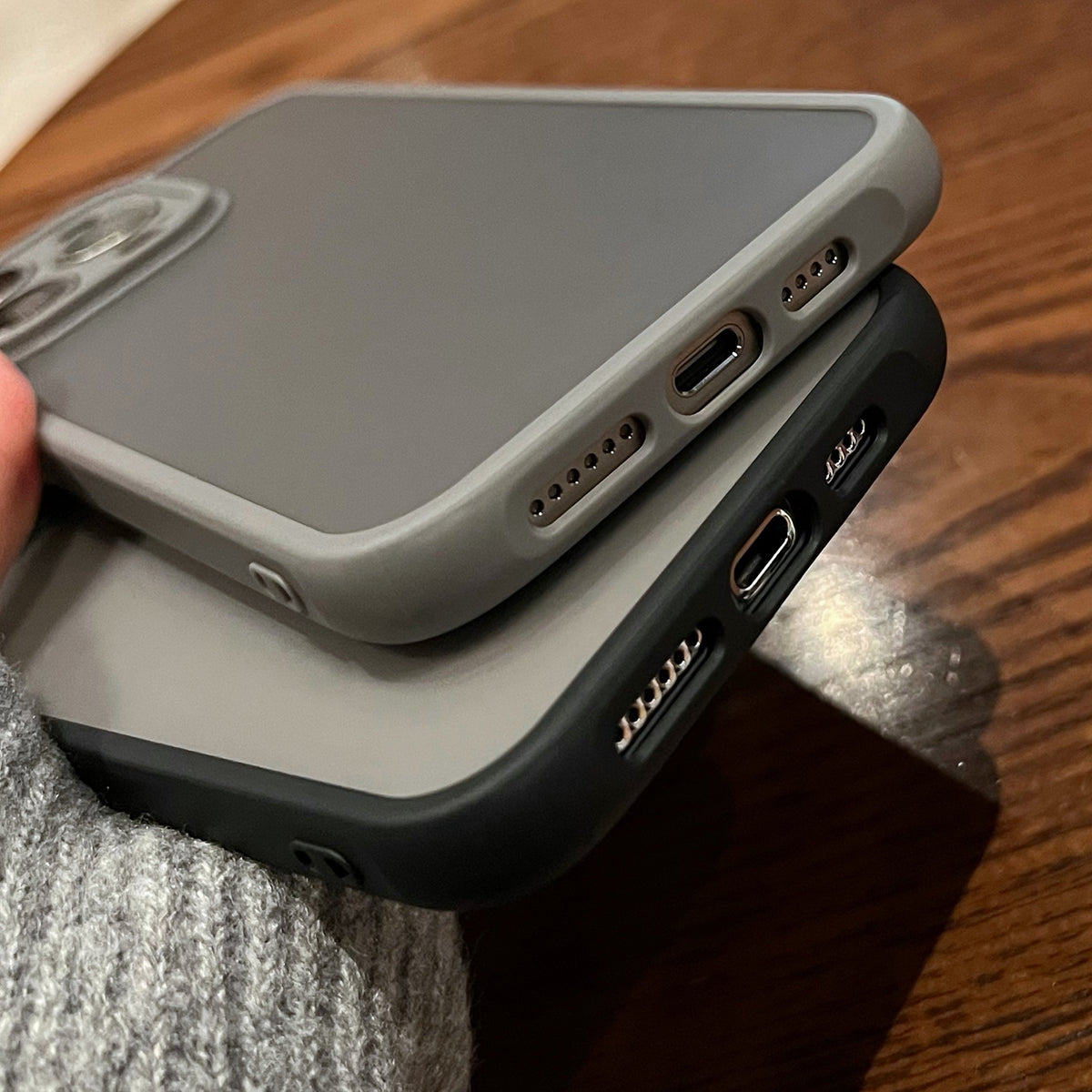 ELECTROPRIME For iPhone 15 Plus TPU Hybrid PC Phone Case(Titanium Gray)