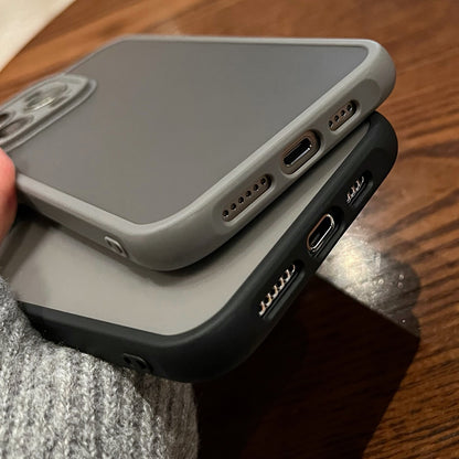 ELECTROPRIME For iPhone 15 Plus TPU Hybrid PC Phone Case(Titanium Gray)