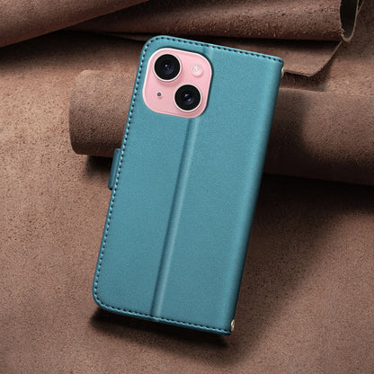 ELECTROPRIME For iPhone 15 Square Texture Leather Phone Case(Green)