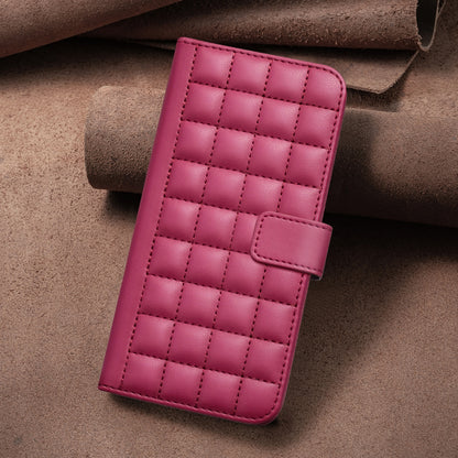 ELECTROPRIME For iPhone 15 Square Texture Leather Phone Case(Red)