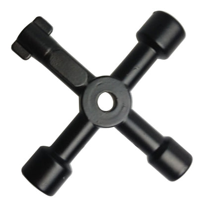 ELECTROPRIME 4 in 1 Multifunctional Cross Key Wrench with Circle Triangle Square Shape