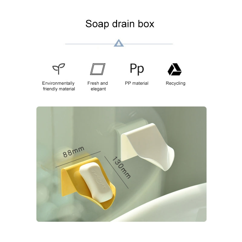 ELECTROPRIME 5 PCS Multi-function Traceless Wall Mounted Drain Soap Box, Random Color Delivery
