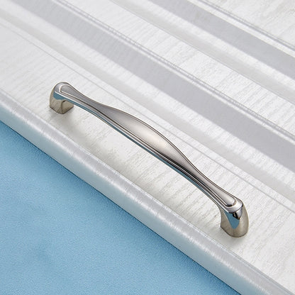ELECTROPRIME 4092-128 Double White Drawer Cabinet Door Silver Black Handle