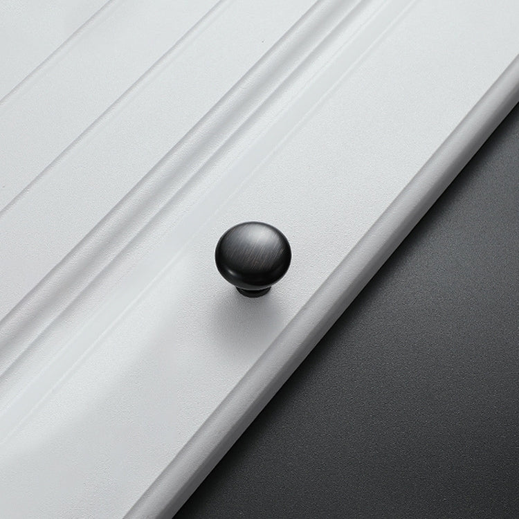 ELECTROPRIME 4203 Blackening Red Bronze Single Hole Solid Zinc Alloy Round Handle for Cabinet Wardrobe Drawer Door