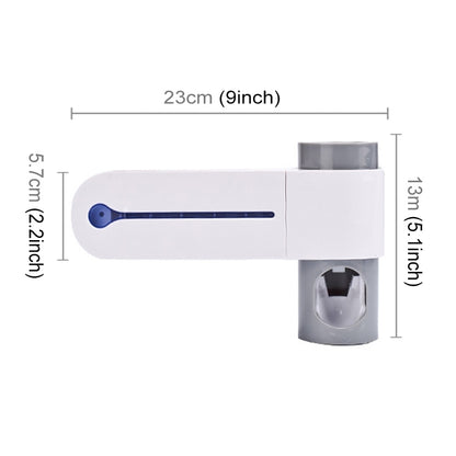 ELECTROPRIME Automatic Toothpaste Dispenser Dental UV Ultraviolet Toothbrush Sterilizer Storage Holder(US Plug)