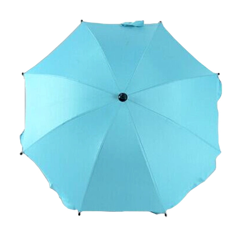 ELECTROPRIME Adjustable Laciness Umbrella For Golf Carts, Baby Strollers/Prams And Wheelchairs To Provide Protection From Rain And The Sun(Azure)