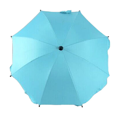 ELECTROPRIME Adjustable Laciness Umbrella For Golf Carts, Baby Strollers/Prams And Wheelchairs To Provide Protection From Rain And The Sun(Azure)