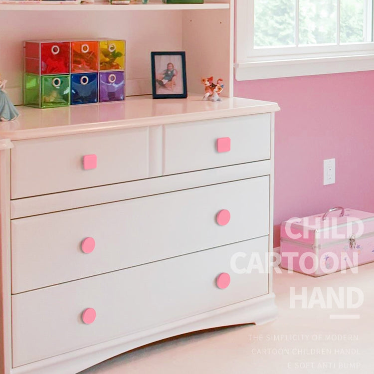 ELECTROPRIME Yellow Circle Pattern Shockproof Modern Cartoon Children Drawer Cabinet Handle