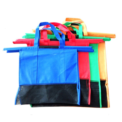 ELECTROPRIME 4 PCS / Set Supermarket Trolley Bags Non-Woven Portable Shopping Bags