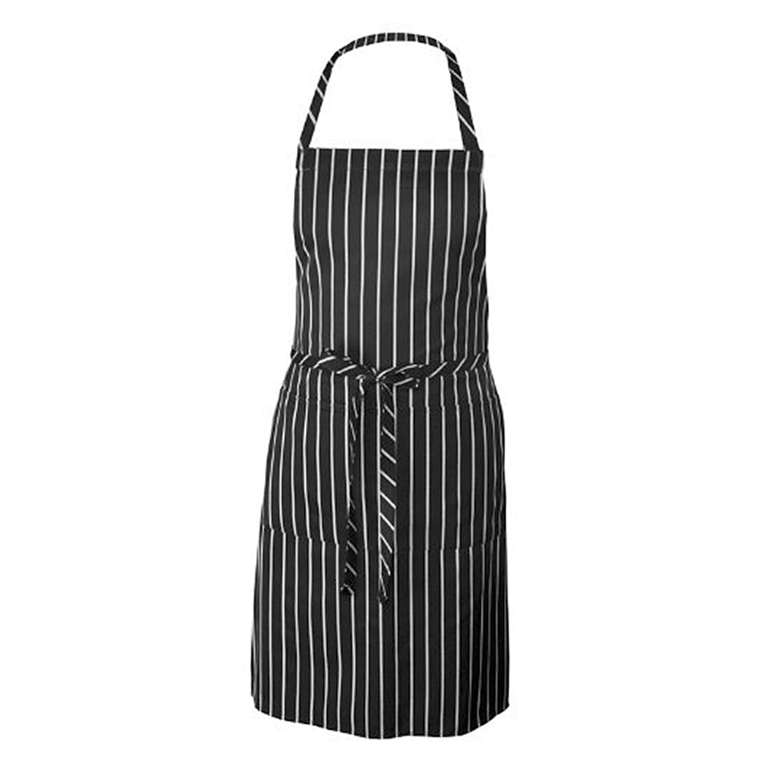 ELECTROPRIME Black and White Stripes Unisex Chef Waiter Barista Aprons Work Aprons