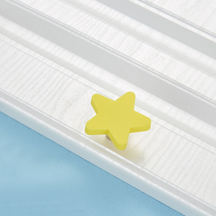 ELECTROPRIME Little Yellow Star Pattern Shockproof Modern Cartoon Children Drawer Cabinet Handle
