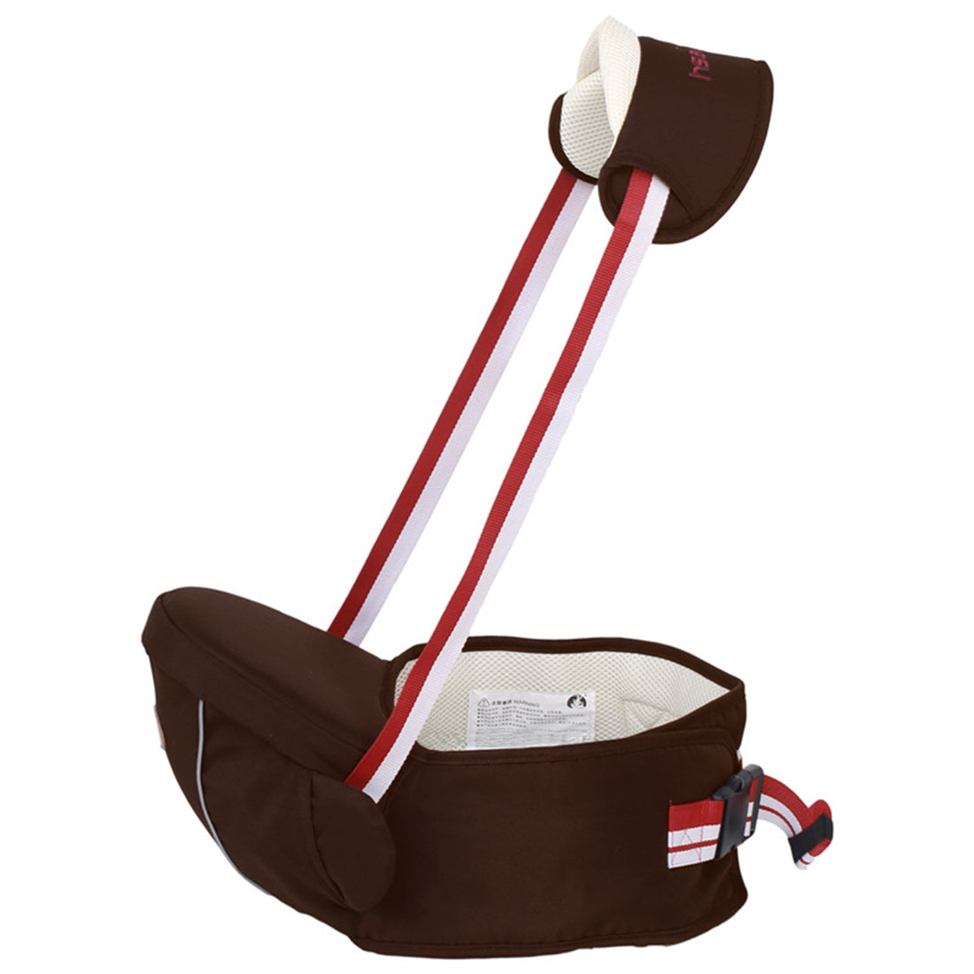 ELECTROPRIME Ergonomic Baby Carrier with Hip Seat for Baby with Reflective Strip for 0-3 Years Old(Coffee)