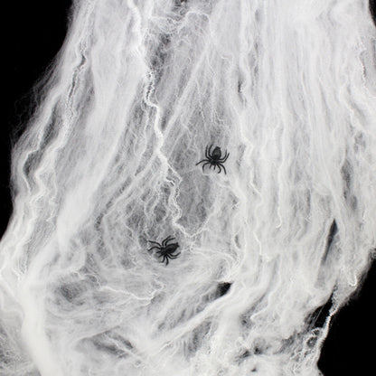 ELECTROPRIME Halloween Props Cotton Yarn Spider Webs, Random Color Delivery