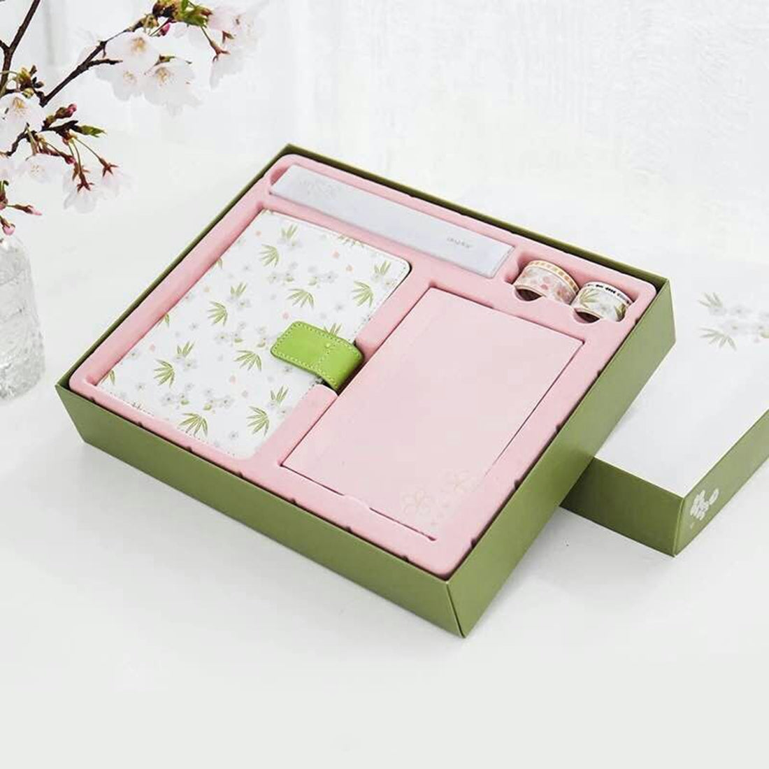 ELECTROPRIME Creative Notebook See Also The Sakura PU Hand Book Suit Gift Notebook School Office Supplies, Random Color Delivery