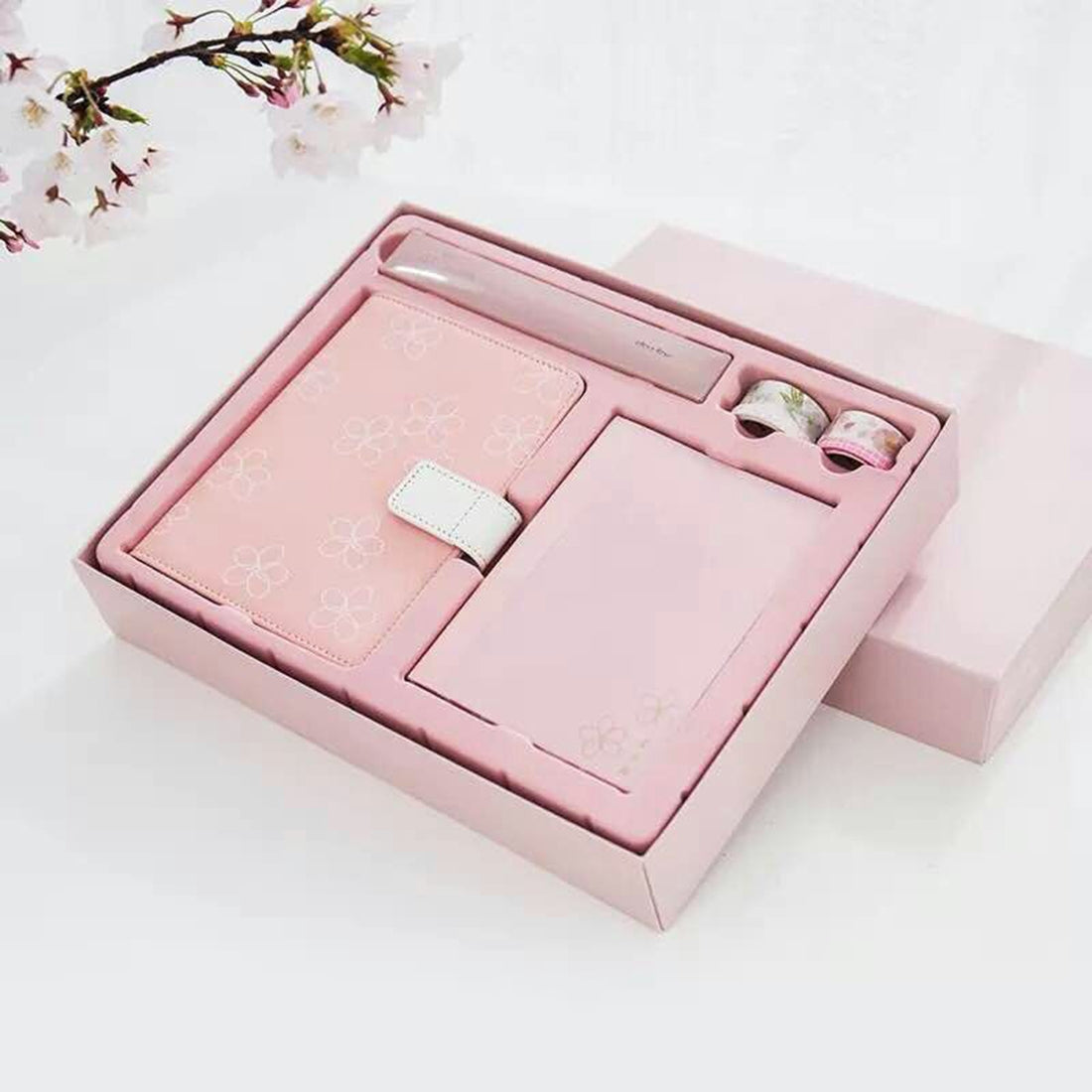 ELECTROPRIME Creative Notebook See Also The Sakura PU Hand Book Suit Gift Notebook School Office Supplies, Random Color Delivery