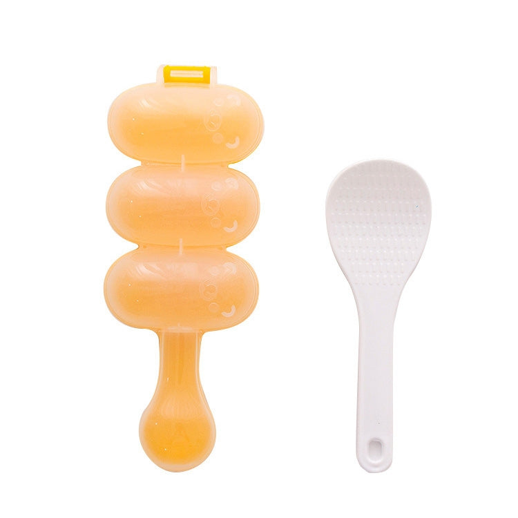 ELECTROPRIME Cute Style Food-grade Sushi Rice Ball Shaker Mold with Spoon for Kids, Random Color Delivery
