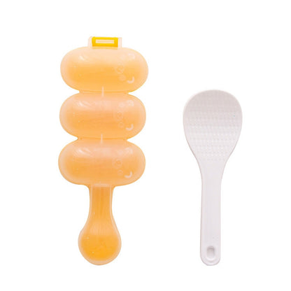 ELECTROPRIME Cute Style Food-grade Sushi Rice Ball Shaker Mold with Spoon for Kids, Random Color Delivery