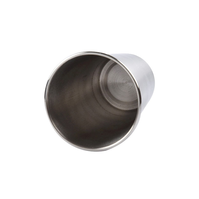 ELECTROPRIME 180ml Single Wall Electropolished Stainless Steel Brief Wine Cup(Silver)