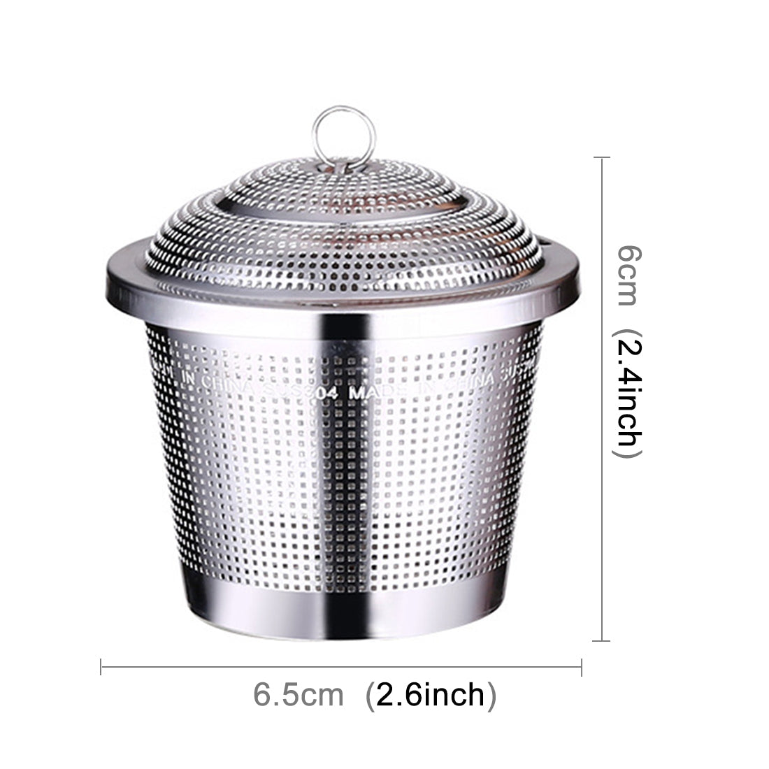 ELECTROPRIME Stainless Steel Locking Spice Tea Strainer Mesh Infuser Tea Ball Filter, Middle Size: 6.5 x 6cm